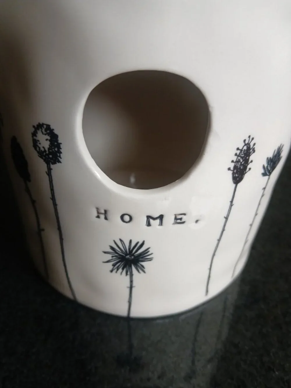 Rae Dunn Magenta M Studios Exclusive Round HOME Birdhouse Wildflower 21 Stems